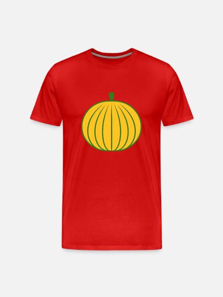 Fruit Humor Little Melon - Men's Premium Organic T-Shirt - red