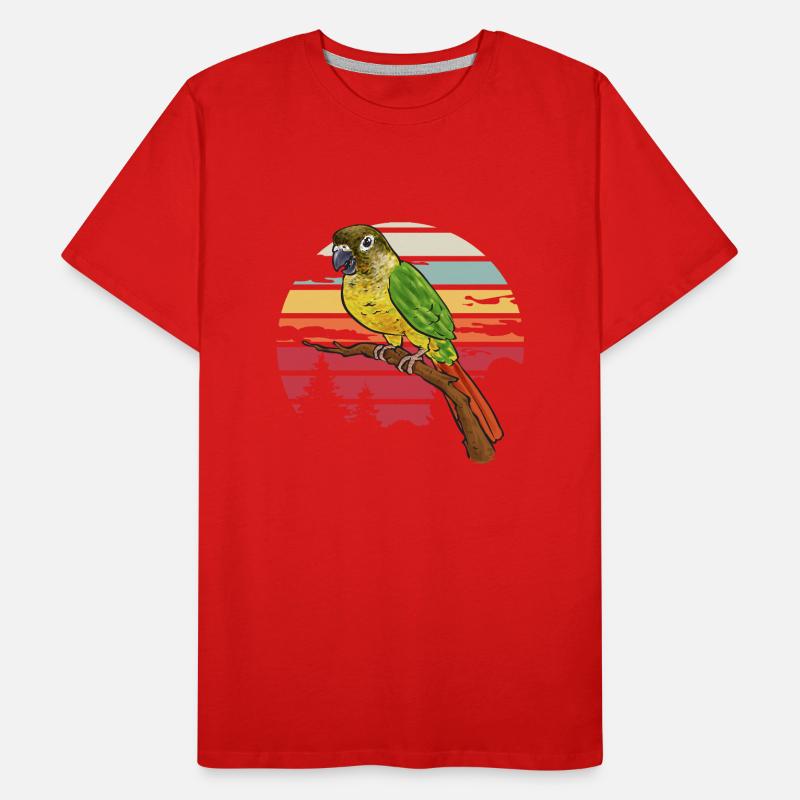 Molina Perruche Perroquet Perruche Oiseau Perruche T-shirt bio Premium Homme