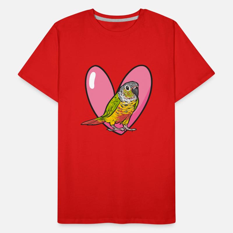Molina Perruche Perroquet Perruche Oiseau Perruche T-shirt bio Premium Homme