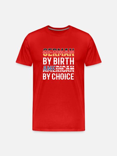 American German - Men's Premium Organic T-Shirt - red