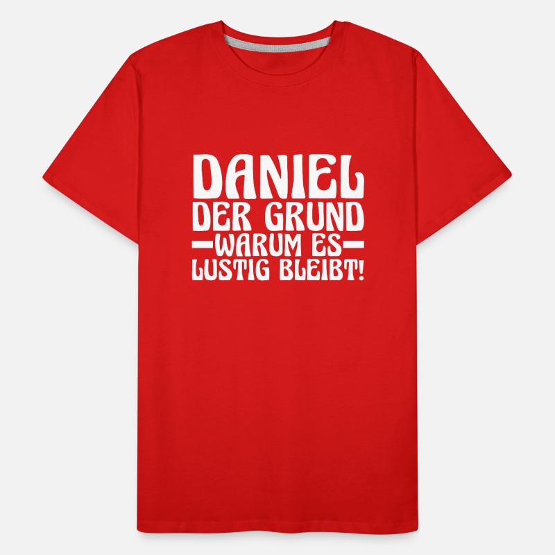 First name Daniel Men's Premium Organic T-Shirt
