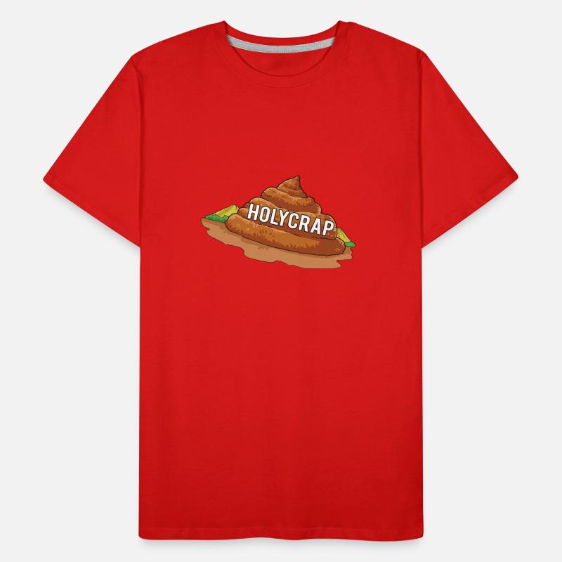 Heilige Scheisse | Kacke | Spruch Männer Premium Bio T-Shirt