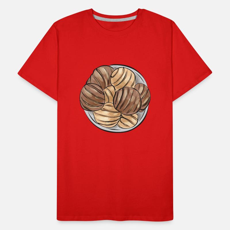 Concha Hispanic Mexikanisch Pan Dulce Männer Premium Bio T-Shirt
