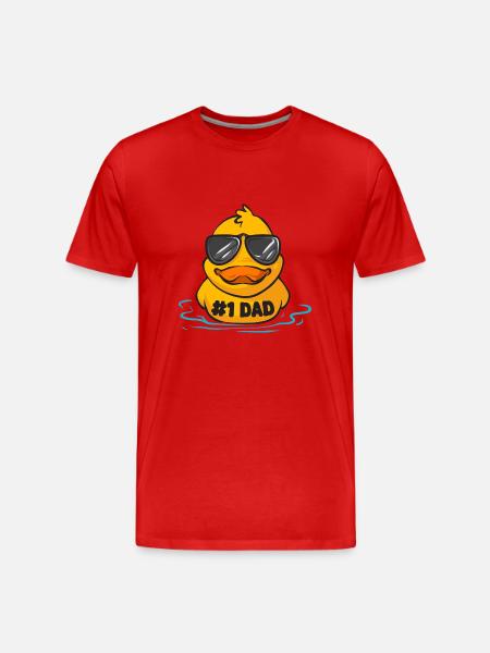 Rubber Duck Rubber Duck - Men's Premium Organic T-Shirt - red