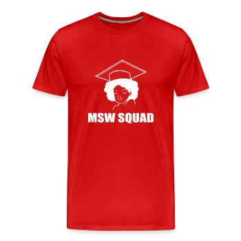 Master Studium Abschlussfeier - Männer Premium Bio T-Shirt - Rot - Vorne - Damien (186cm)