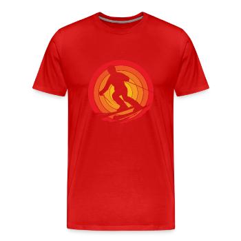 Ski Ski Holiday - Men's Premium Organic T-Shirt - red - Front - Damien (186cm)
