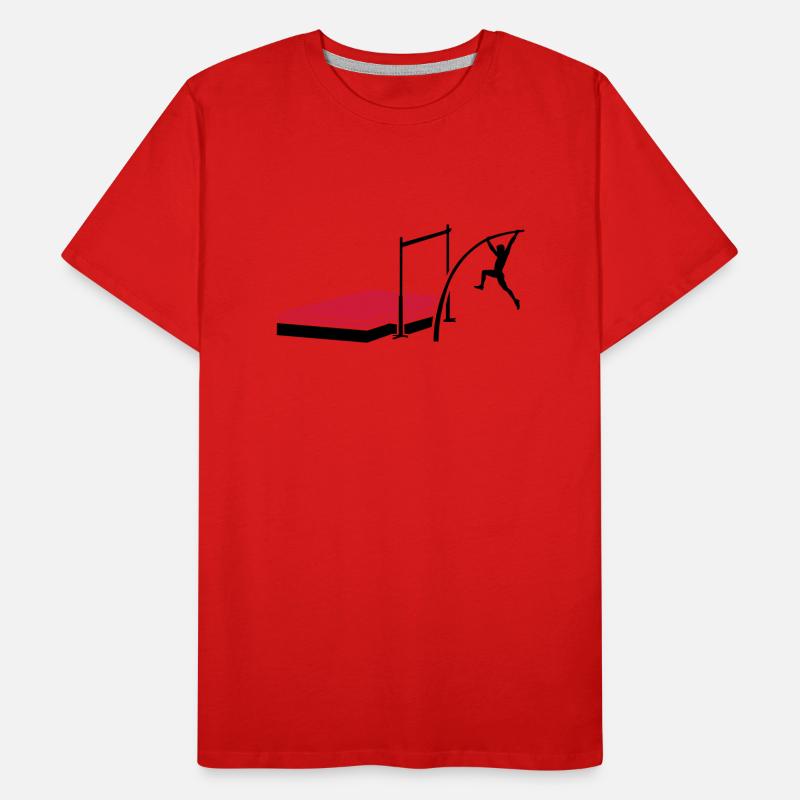 Saut à la perche T-shirt bio Premium Homme