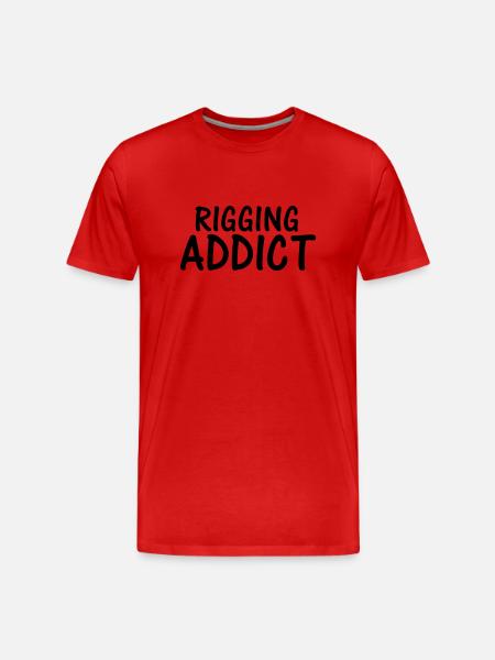 rigging addict - Men's Premium Organic T-Shirt - red