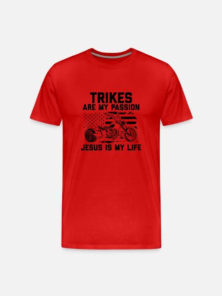 Trike - Men's Premium Organic T-Shirt - red