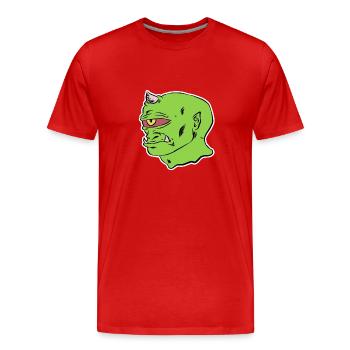 Zombie - Männer Premium Bio T-Shirt - Rot - Vorne - Damien (186cm)
