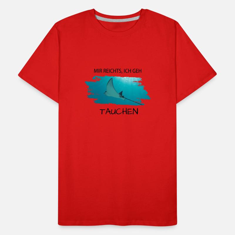 Tauchen Rochen Männer Premium Bio T-Shirt