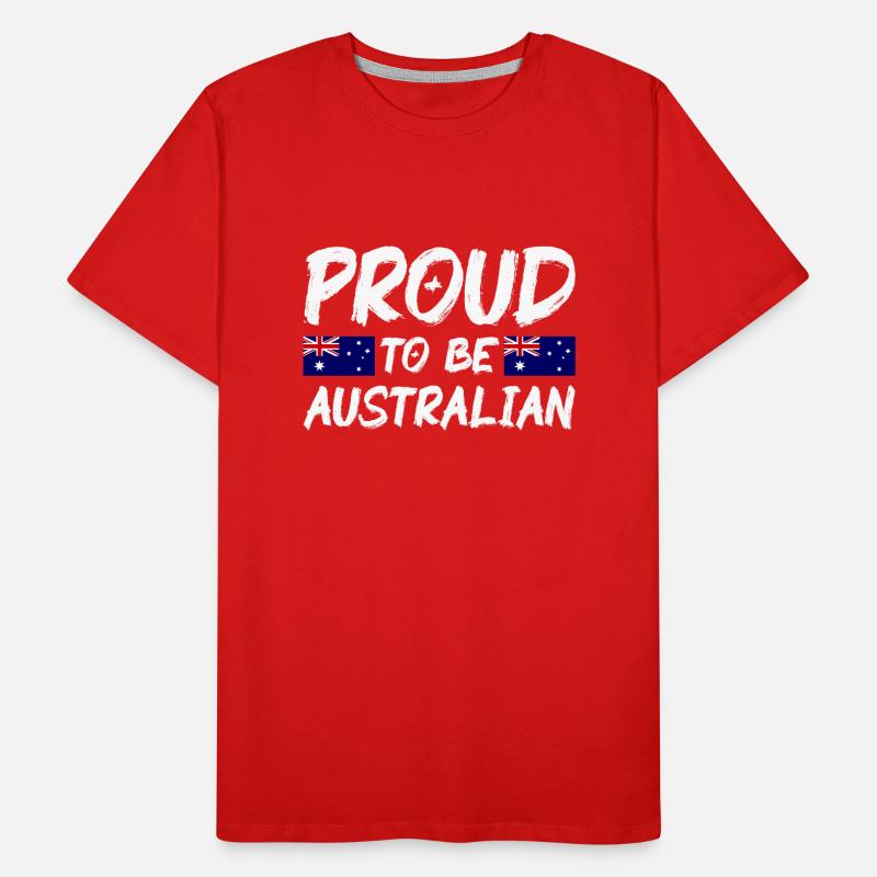 Drapeau de l’Australie sous le drapeau australien T-shirt bio Premium Homme