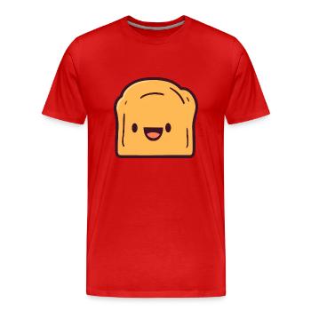 Tartine - T-shirt bio Premium Homme - rouge - Devant - Damien (186cm)
