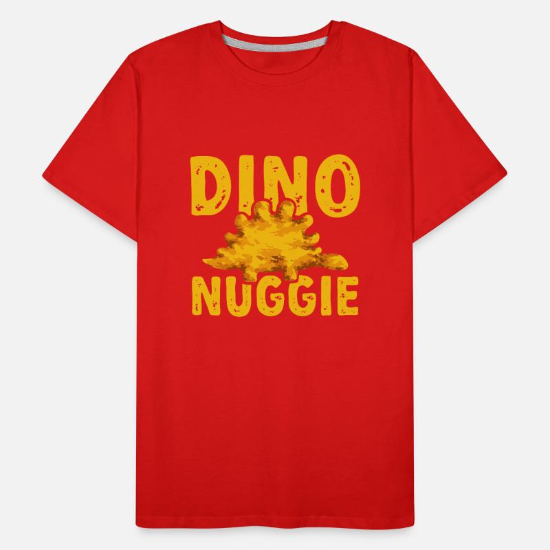 Dino Nuggets Dinosaurier Chicken Nuggets Männer Premium Bio T-Shirt