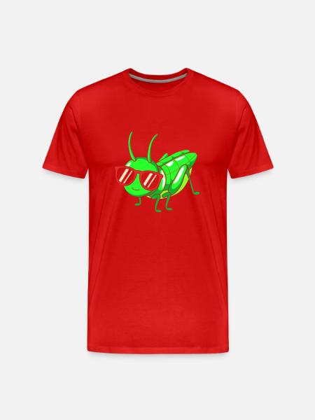 Grasshopper grasshopper - Men's Premium Organic T-Shirt - red