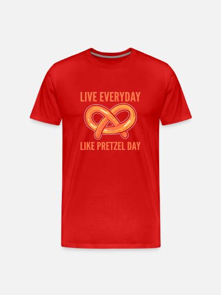 pretzel - Men's Premium Organic T-Shirt - red