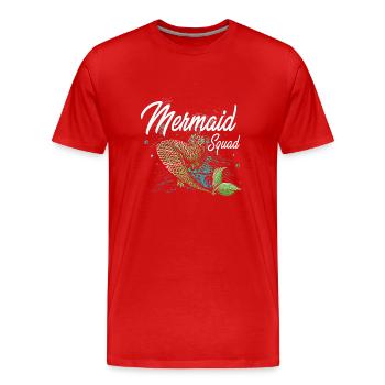 Pool Party - Männer Premium Bio T-Shirt - Rot - Vorne - Damien (186cm)
