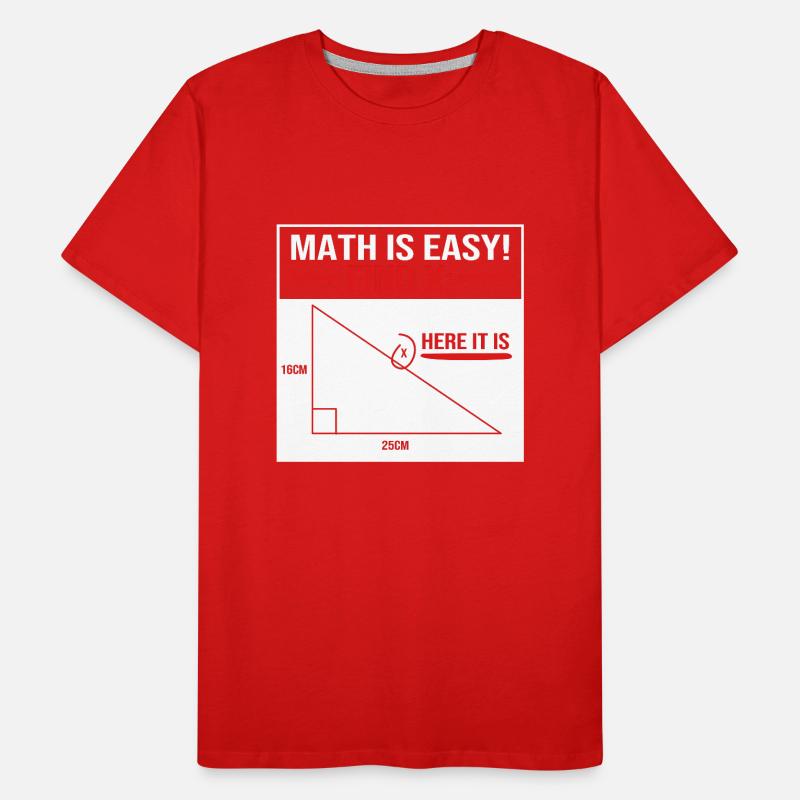 Mathematics Men's Premium Organic T-Shirt