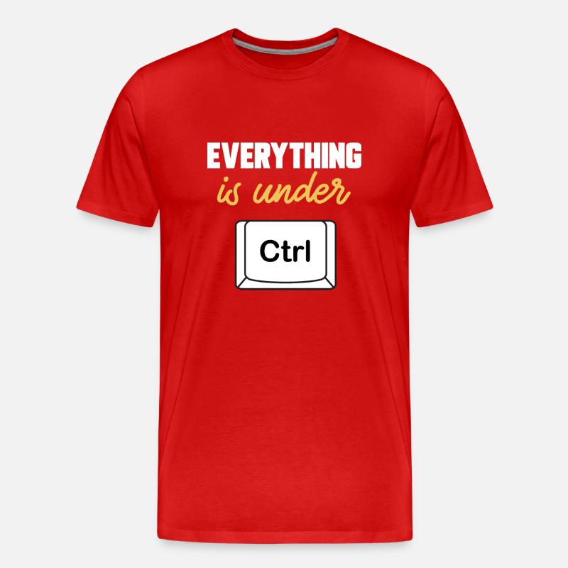 Cybersecurity Hacker IT-Sicherheit - Männer Premium Bio T-Shirt - Rot
