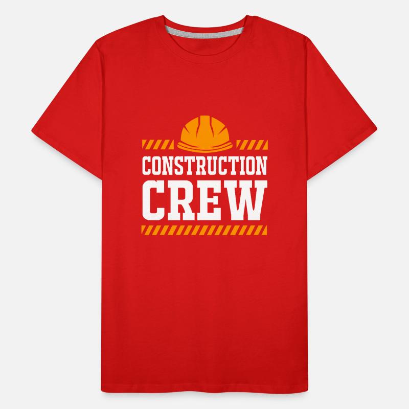 Construction worker construction site Men's Premium Organic T-Shirt