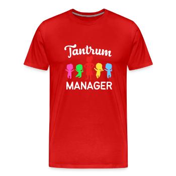 Éducation maternelle Éducateur Éducateur - T-shirt bio Premium Homme - rouge - Devant - Damien (186cm)