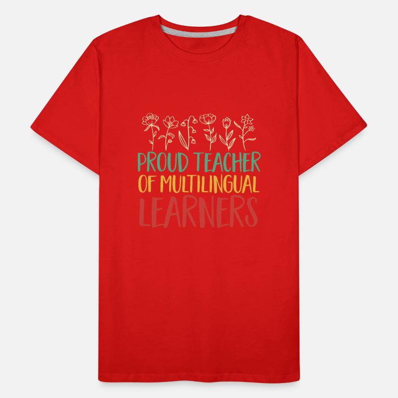 Professeur d’anglais langue seconde langue étrangère T-shirt bio Premium Homme