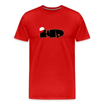 Hip Hop - Männer Premium Bio T-Shirt - Rot - Vorne - Damien (186cm)