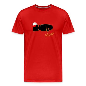 Hip Hop, Rap, Breakdance - Männer Premium Bio T-Shirt - Rot - Vorne - Damien (186cm)