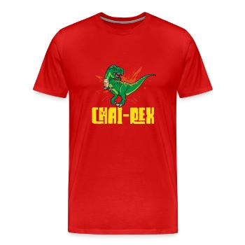 Chai Tee Masala Chai - Männer Premium Bio T-Shirt - Rot - Vorne - Damien (186cm)