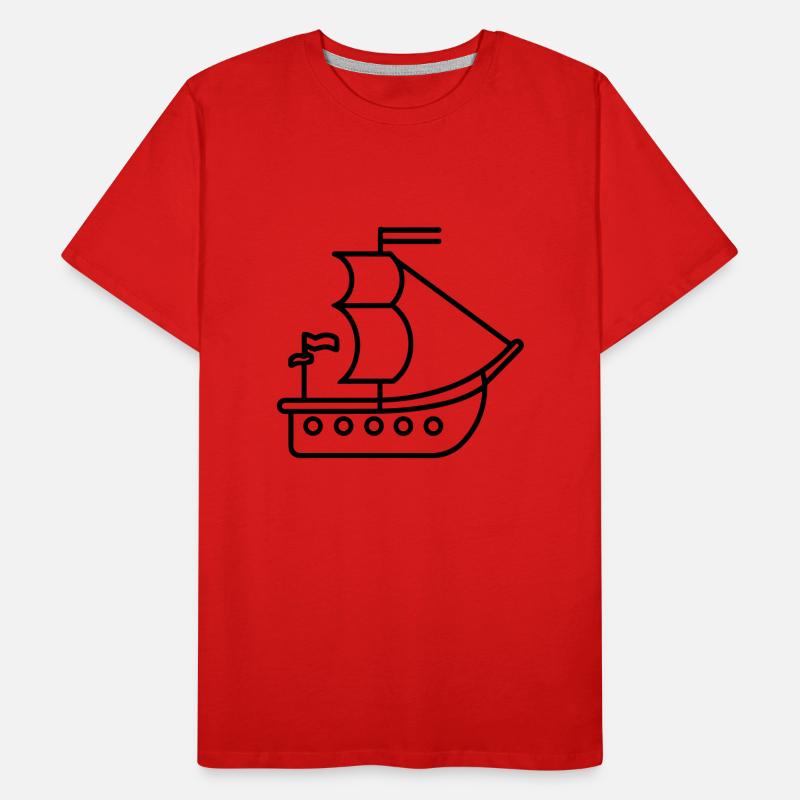 Pirate ship Men's Premium Organic T-Shirt