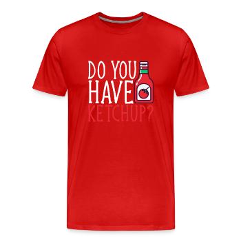 Ketchup Ketchup à la tomate - T-shirt bio Premium Homme - rouge - Devant - Damien (186cm)