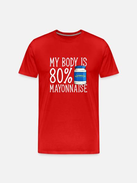 Mayonnaise - Men's Premium Organic T-Shirt - red