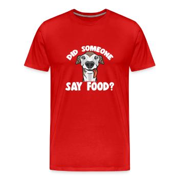 Italian Greyhound Greyhound Dogs - Men's Premium Organic T-Shirt - red - Front - Damien (186cm)