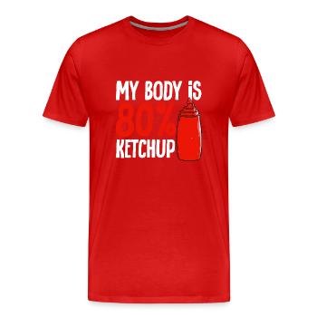 Ketchup Ketchup à la tomate - T-shirt bio Premium Homme - rouge - Devant - Damien (186cm)