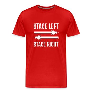 Théâtre - T-shirt bio Premium Homme - rouge - Devant - Damien (186cm)