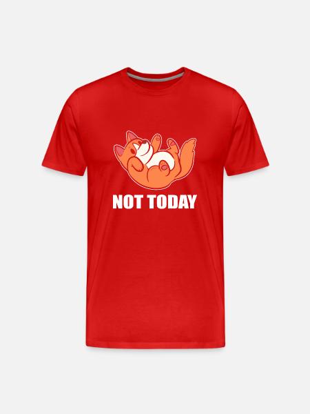 Corgi Dog - Men's Premium Organic T-Shirt - red