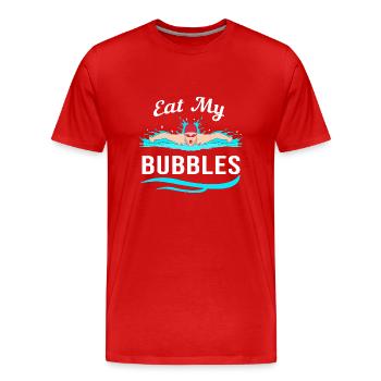 Swimming Swimmers Swimming Pool Swimming Instructors - Men's Premium Organic T-Shirt - red - Front - Damien (186cm)