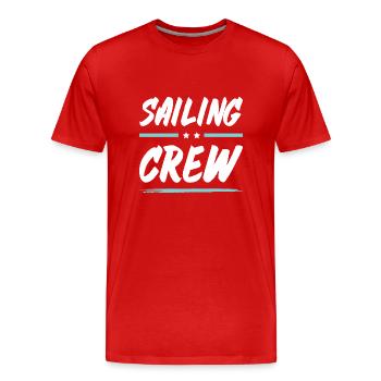 Équipage de navigation - T-shirt bio Premium Homme - rouge - Devant - Damien (186cm)