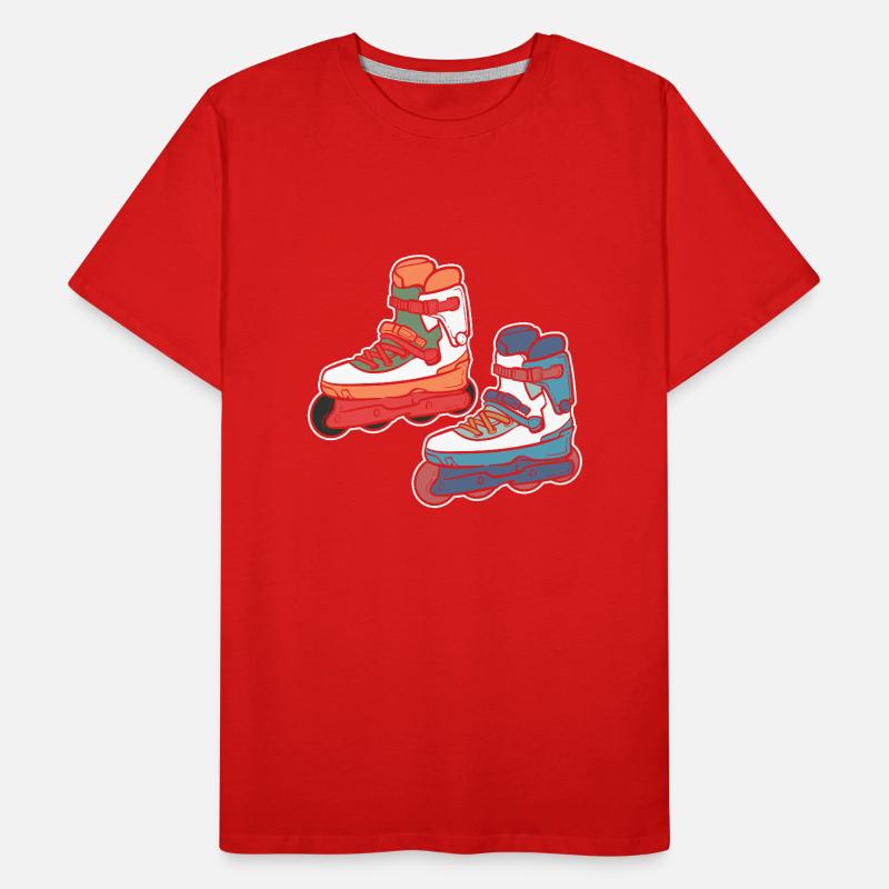 Roller Skating Roller Skates Inline Skates Men's Premium Organic T-Shirt