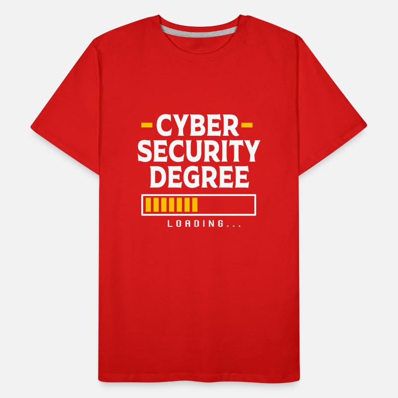 Cybersecurity Cyber Programmer Hacker Men's Premium Organic T-Shirt