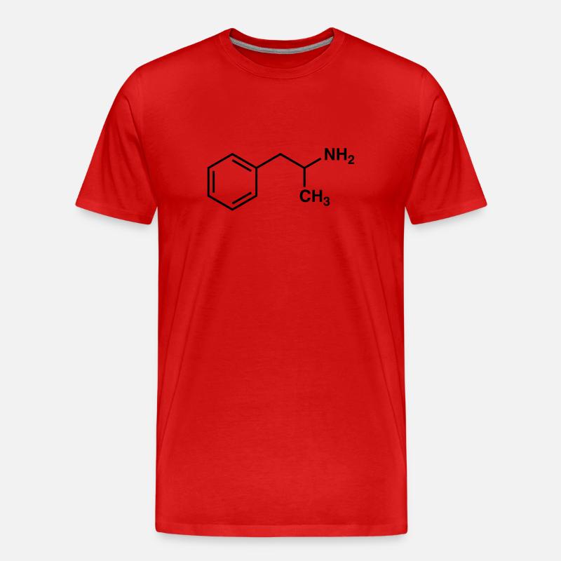 Amphetamin - schwarz - Männer Premium Bio T-Shirt - Rot