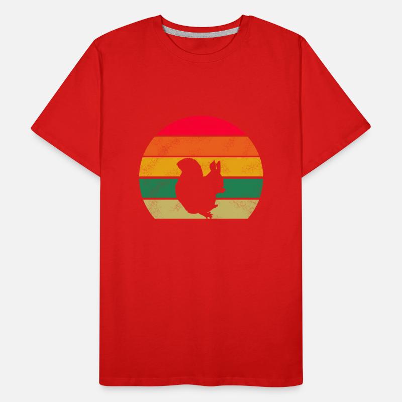 Waldbewohner Wald Tier Retro Eichhörnchen Männer Premium Bio T-Shirt