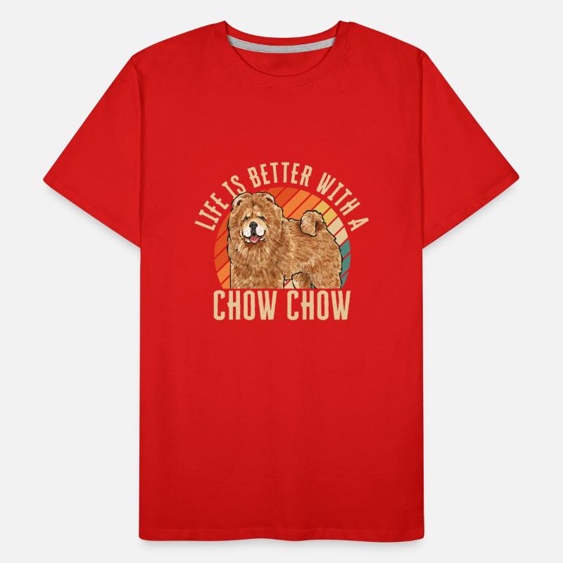 Chow Chow Hund Männer Premium Bio T-Shirt