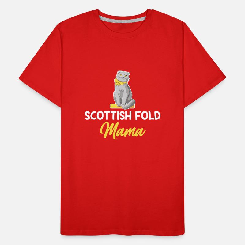Scottish Fold Cat Men's Premium Organic T-Shirt