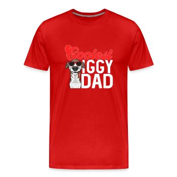 Italienischer Windspiel Windhund Hunde - Männer Premium Bio T-Shirt - Rot - Vorne - Damien (186cm)