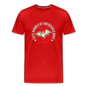 Cute Bundle Of Unfocused Rage - Männer Premium Bio T-Shirt - Rot - Vorne - Damien (186cm)