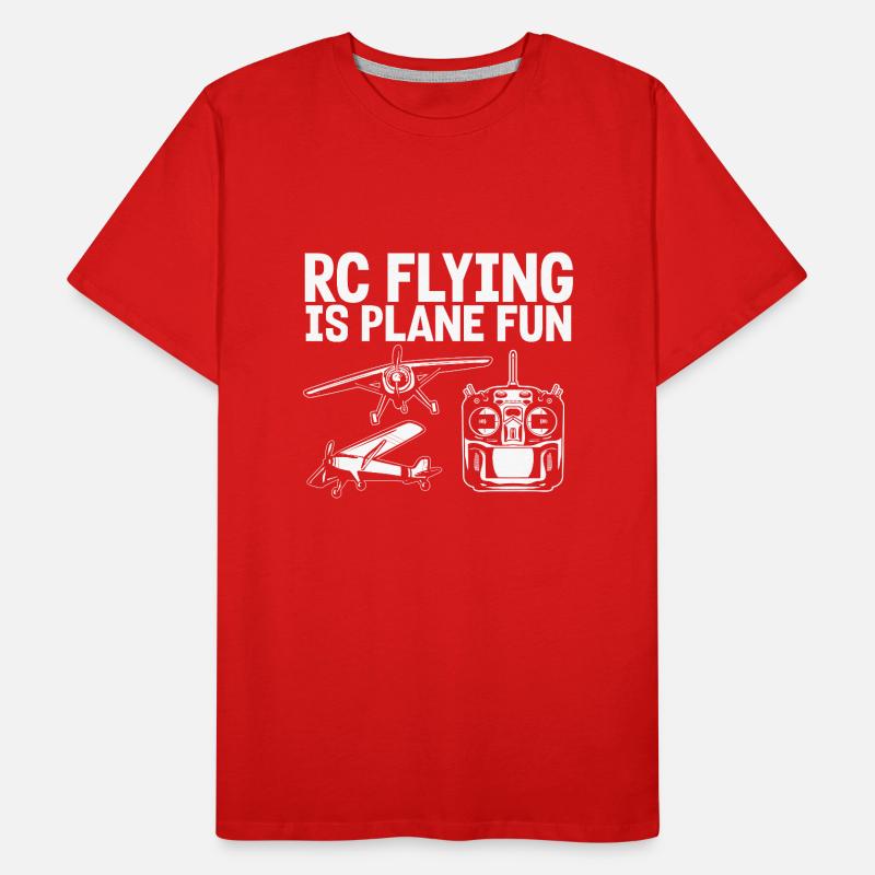 Modèle d’avion télécommandé T-shirt bio Premium Homme