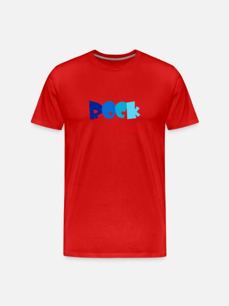 Rock n Roll - Männer Premium Bio T-Shirt - Rot