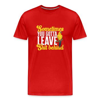 Parakeet, Parrot, Parakeet, Bird - Men's Premium Organic T-Shirt - red - Front - Damien (186cm)