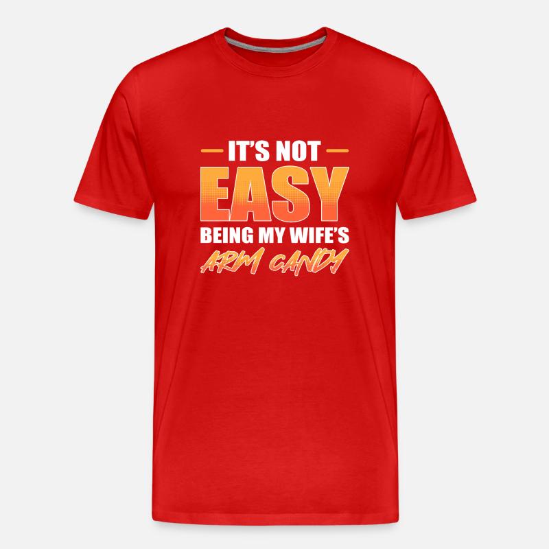 Arm Candy Ehemann - Männer Premium Bio T-Shirt - Rot